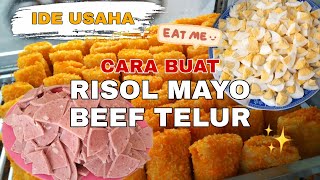 Cara Buat Risol Mayo isi Beef Telur  Usaha Rumahan Omset Puluhan Juta [upl. by Broida]