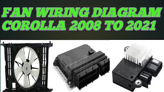 FAN WIRING DIAGRAM COROLLA 2008 TO 2021 [upl. by Engen]