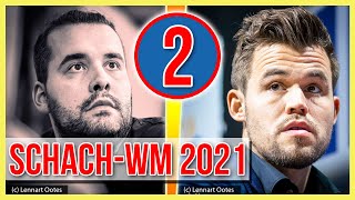 SchachWM 2021 Carlsen vs Nepomniachtchi  Partie 2 [upl. by Eceerahs]