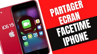 iOS 15  Comment partager écran sur FaceTime  iPhone iPad  SharePlay [upl. by Hartwell874]