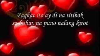 Kung sakaling ikaw ay lalayo with lyrics [upl. by Lleirbag325]