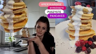 Przepis na amerykańskie puszyste pancakes Idealne na pyszne i szybkie śniadanie🥞 [upl. by Enaamuj653]