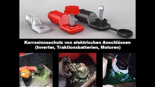 Korrosionsschutz von elektrischen Kontakten mit Lugsulation korrodierter Kabelschuh [upl. by Ryle]