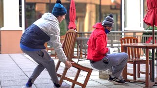 Chair Pulling Prank King [upl. by Amorette]