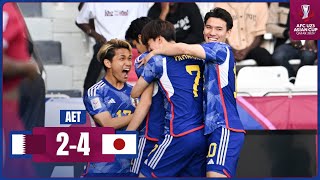 AFCU23  QFinal  Qatar 2  4 Japan [upl. by Darren902]