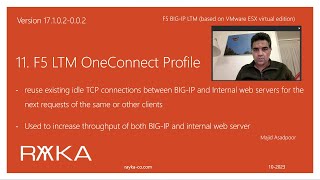 11 F5 LTM Oneconnect Profile [upl. by Enelav328]