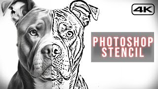 Tattoo Stencil  Photoshop Tutorial [upl. by Ultann714]