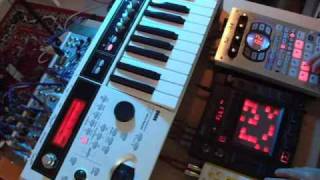 Korg MicroX KP3 Roland SP404 Trance Live Jam by KHM [upl. by Neall]