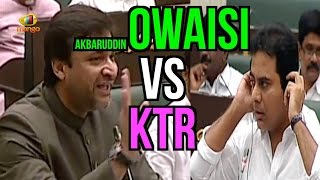 Akbaruddin Owaisi Vs KTR  Give Respect and Take Respect  Telangana Assembly Session  Mango News [upl. by Nevek]