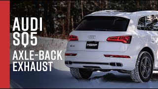 20182021 AUDI SQ5  MBRP 25quot AxleBack Dual Rear Exit Exhaust [upl. by Pare]