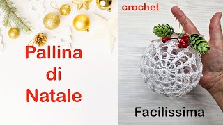 Pallina di Natale a uncinetto facilissima 5 [upl. by Cairns]