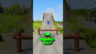 Super Cars Vs Extreme Log Trap Crash  BeamNGDrive shorts gaming beamngdrive [upl. by Htiaf585]