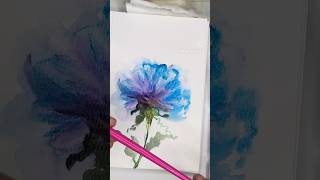 Watercolor pencils letting them flow free amp easy [upl. by Jalbert]