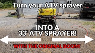 Take Your ATV Boom Sprayer to the Next Level 33ft Spray Distance Unleashed [upl. by Eeneg]