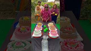 Best ball roll win cake Challange games shorts [upl. by Itsym]