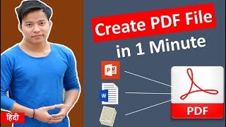 How to Convert Word Excel or PowerPoint Documents file to PDF for Free  pdf file kaise banaye [upl. by White405]