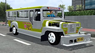 Bussid Mod Basicano TSMPC Gabshop Jeepney In Green Colour [upl. by Cleo551]