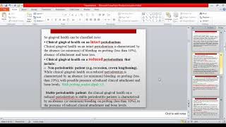 Periodontology L12 Attempts at classification [upl. by Atinor]