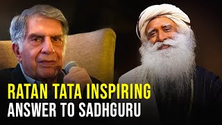 RARE quotRATAN TATA amp SADHGURU CONVERSATIONquot  RIP RATAN TATA [upl. by Alinoel]