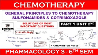 Solutions  Chemotherapy  General Principles  Sulfonamides amp Cotrimoxazole  P 1 U 2  COLOGY3 [upl. by Juanne843]