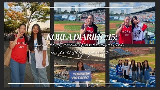 korea diaries 💙❤️ yonseikorea koreayonsei university games yonkokoyon jeon [upl. by Ydnec]