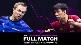 FULL MATCH  Marcos Freitas vs Dang Qiu  MS R32  WTTFrankfurt 2024 [upl. by Ynahpets]