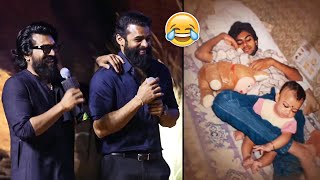 Global Star Ram Charan and Sai Dharam Tej Hilarious Reactions To Their Childhood Photos  SDT18 [upl. by Aidnis]