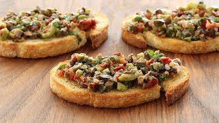 Olive Tapenade Italian Appetizer Recipe [upl. by Airottiv384]