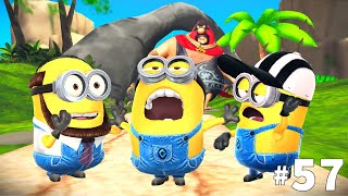 Minion rush Dave minion Grandpa minion and Referee minion at Volcano Island  LEVEL 295297 Ep 57 [upl. by Sidnarb]