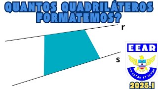 EEAR  Considere 5 pontos na reta r e 7 pontos na reta s sendo r e s paralelas entre si O número d [upl. by Atinrahs598]