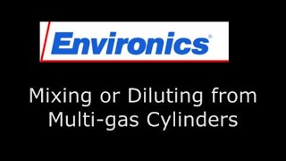 MixingDiluting a Multicomponent Gas Cylinder with an Environics Series 400040404020 [upl. by Eico]