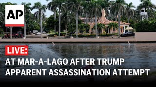 LIVE At MaraLago a day after Trump apparent assassination attempt [upl. by Bergerac]