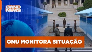 Americano cruza fronteira da Coreia do Norte e é detido  BandNews Mundo [upl. by Kostman]