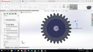 como hacer un engranaje recto en soliworks [upl. by Derrik]