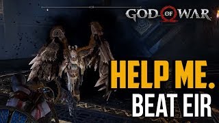 God of War PS4  How to Beat Eir Valkyrie Fight [upl. by Doran209]