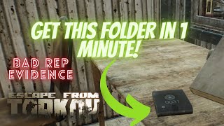 Bad Rep Evidence Escape From Tarkov FAST guide Customs Prapor eft [upl. by Lagiba]