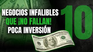 10 IDEAS de Negocios RENTABLES💰 con POCA INVERSIÓN en 2024 NO FRACASAN💣💥 [upl. by Nostets661]