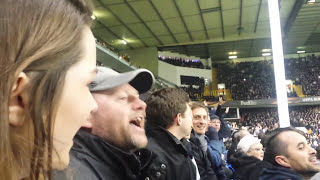 Spurs Chant 2522016 Spurs vs Fiorentina  Tottenham White Hart Lane  Loudest Ever Singing [upl. by Edie]