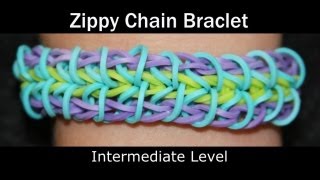 Rainbow Loom® Zippy Chain Bracelet [upl. by Eatnuhs851]