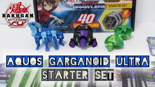 AQUOS GARGANOID ULTRA Starter 40 Cards Set  Battle Planet  BAKUGAN UNBOX [upl. by Siravart]