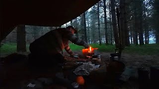 Sleeping in a Forest with Swagman Roll amp Wool Blanket wildcamping [upl. by Huxley]