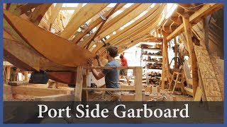 Acorn to Arabella  Journey of a Wooden Boat  Episode 74 Installing the Port side Garboard [upl. by Claudio3]