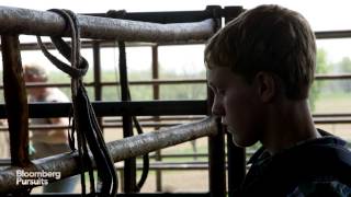 BullRiding School Learning How to Ride a Wild Bull [upl. by Nevek]