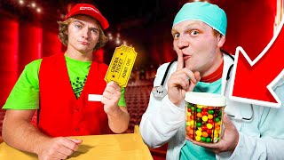 12 Weird Ways To SNEAK Candy Into The Movie Theater [upl. by Leinto202]