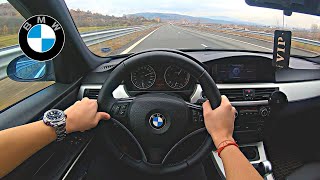 BMW 320d E90 163HP  POV Test Drive 60FPS [upl. by Iem]