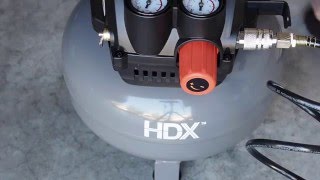 HDX 2 Gallon Pancake Air Compressor [upl. by Agnella558]