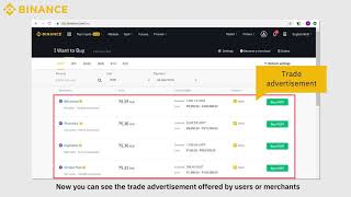 Binance Guide How to Buy Crypto on Binance P2P Web [upl. by Kahl50]