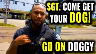 THUG Cop Gets Owned And Put In His Place Intimidation Tactic Failed ID Refusal 1st Amendment Audit [upl. by Virgie]