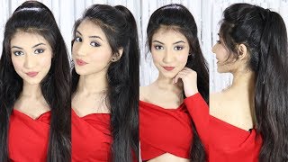 New Latest Ponytail Hairstyle With Trick  New Hairstyle  Easy Hairstyles [upl. by Annmarie]