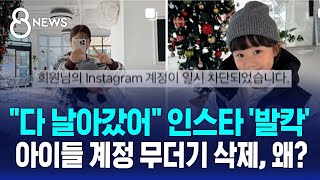 quot다 날아갔어quot 인스타 발칵…아이들 계정 무더기 삭제 왜  SBS 8뉴스 [upl. by Ahsemaj392]